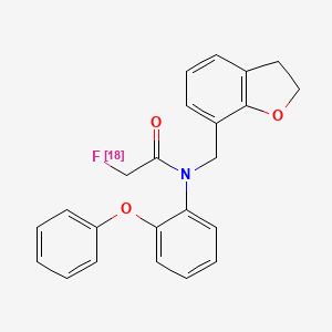 N-(2,3-dihydro-1-benzofuran-7-ylmethyl)-2-(18F)fluoranyl-N-(2-phenoxyphenyl)acetamide