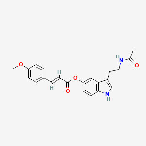 [3-(2-acetamidoethyl)-1H-indol-5-yl] (E)-3-(4-methoxyphenyl)prop-2-enoate