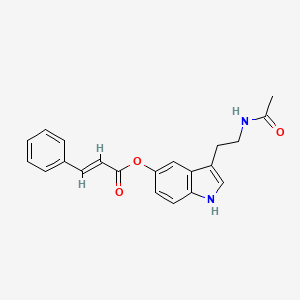 [3-(2-acetamidoethyl)-1H-indol-5-yl] (E)-3-phenylprop-2-enoate