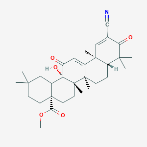 methyl (4aS,6aS,6bR,8aR,12aS,14aS)-11-cyano-14a-hydroxy-2,2,6a,6b,9,9,12a-heptamethyl-10,14-dioxo-3,4,5,6,7,8,8a,14b-octahydro-1H-picene-4a-carboxylate