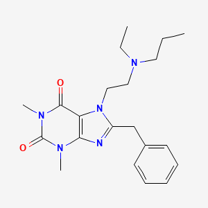 8-Benzyl-7-[2-[ethyl(propyl)amino]ethyl]-1,3-dimethylpurine-2,6-dione