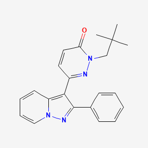 2-(2,2-Dimethylpropyl)-6-(2-phenylpyrazolo[1,5-a]pyridin-3-yl)pyridazin-3-one