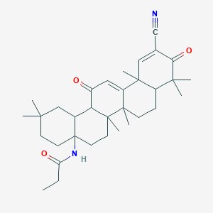 N-(11-cyano-2,2,6a,6b,9,9,12a-heptamethyl-10,14-dioxo-1,3,4,5,6,7,8,8a,14a,14b-decahydropicen-4a-yl)propanamide