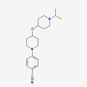 4-[4-(1-Propan-2-ylpiperidin-4-yl)oxypiperidin-1-yl]benzonitrile