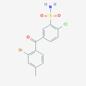 5-(2-Bromo-4-methyl-benzoyl)-2-chloro-benzenesulfonamide