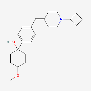 1-[4-[(1-Cyclobutylpiperidin-4-ylidene)methyl]phenyl]-4-methoxycyclohexan-1-ol