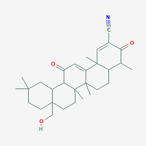 8a-(hydroxymethyl)-4,6a,6b,11,11,14b-hexamethyl-3,13-dioxo-4a,5,6,6a,7,8,9,10,12,12a-decahydro-4H-picene-2-carbonitrile