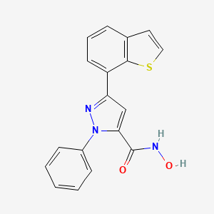 5-(1-benzothiophen-7-yl)-N-hydroxy-2-phenylpyrazole-3-carboxamide