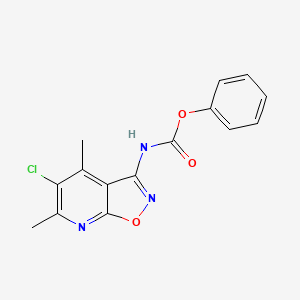 phenyl N-(5-chloro-4,6-dimethyl-[1,2]oxazolo[5,4-b]pyridin-3-yl)carbamate