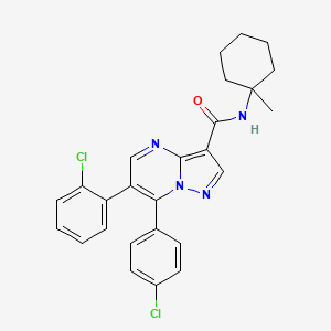 molecular formula C26H24Cl2N4O B10835833 Pyrazolo[1,5-a]pyrimidine derivative 5 