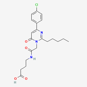 molecular formula C21H26ClN3O4 B10835951 Pyrimidinone derivative 5 