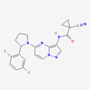 1-cyano-N-[5-[2-(2,5-difluorophenyl)pyrrolidin-1-yl]pyrazolo[1,5-a]pyrimidin-3-yl]cyclopropane-1-carboxamide