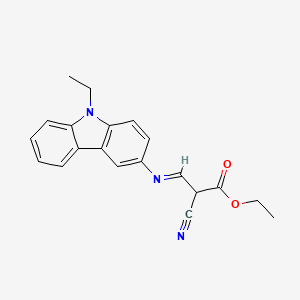 ethyl (2Z)-2-cyano-3-[(9-ethyl-9H-carbazol-3-yl)amino]prop-2-enoate