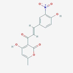 4-Hydroxy-3-(4-hydroxy-3-nitrocinnamoyl)-6-methyl-2H-pyran-2-one