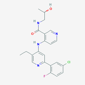 Synthesis of (S)-4-(2-(5-chloro-2-fluorophenyl)-5-ethylpyridin-4-ylamino)-N-(2-hydroxy propyl)nicotinamide