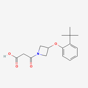 3-(3-(2-Tert-butylphenoxy)azetidin-1-yl)-3-oxopropanoic acid