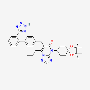 7-propyl-4-(2,2,3,3-tetramethyl-1,4-dioxaspiro[4.5]dec-8-yl)-6-{[2'-(1H-tetrazol-5-yl)biphenyl-4-yl]methyl}[1,2,4]triazolo[1,5-a]pyrimidin-5(4H)-one