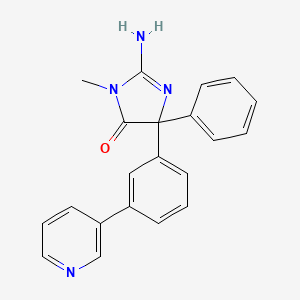 2-Amino-3-methyl-5-phenyl-5-(3-pyridin-3-ylphenyl)imidazol-4-one