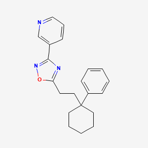 5-[2-(1-Phenylcyclohexyl)ethyl]-3-pyridin-3-yl-1,2,4-oxadiazole