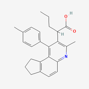 2-[3-methyl-1-(p-tolyl)-8,9-dihydro-7H-cyclopenta[f]quinolin-2-yl]pentanoic acid