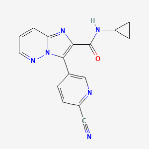 3-(6-cyanopyridin-3-yl)-N-cyclopropylimidazo[1,2-b]pyridazine-2-carboxamide