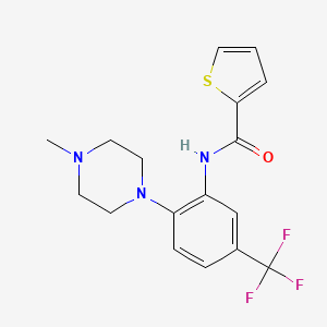 N-[2-(4-methylpiperazin-1-yl)-5-(trifluoromethyl)phenyl]thiophene-2-carboxamide