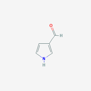 molecular formula C5H5NO B108375 1H-pyrrole-3-carbaldehyde CAS No. 7126-39-8