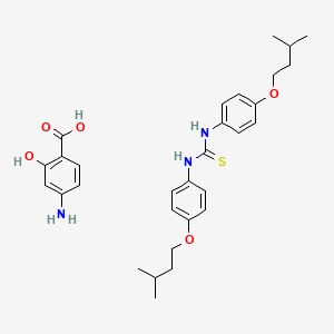 4-Amino-2-hydroxy-benzoic acid; 1,3-bis(4-isopentyloxyphenyl)thiourea