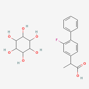 Cyclohexane-1,2,3,4,5,6-hexol;2-(3-fluoro-4-phenylphenyl)propanoic acid