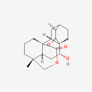 molecular formula C20H26O4 B10837626 (1S,2R,7R,8R,10R,11R)-8-hydroxy-11-methyl-5-methylidene-13-oxapentacyclo[9.3.3.24,7.01,10.02,7]nonadecane-6,14-dione 