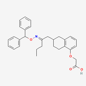 [6-(2-Benzhydryloxyimino-pentyl)-5,6,7,8-tetrahydro-naphthalen-1-yloxy]-acetic acid