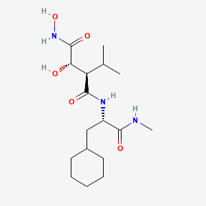 (2R,3S)-N-[(2S)-3-cyclohexyl-1-(methylamino)-1-oxopropan-2-yl]-N',3-dihydroxy-2-propan-2-ylbutanediamide