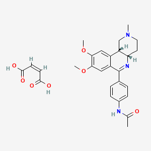 molecular formula C27H31N3O7 B10837648 Benafentrine dimaleate 