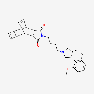 4-[4-(9-Methoxy-1,3,3a,4,5,9b-hexahydrobenzo[e]isoindol-2-yl)butyl]-4-azatetracyclo[5.4.2.02,6.08,11]trideca-9,12-diene-3,5-dione