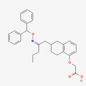 2-[[6-[(2Z)-2-benzhydryloxyiminopentyl]-5,6,7,8-tetrahydronaphthalen-1-yl]oxy]acetic acid