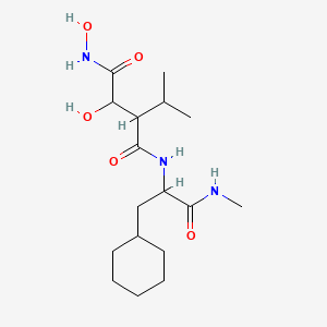 N-[3-cyclohexyl-1-(methylamino)-1-oxopropan-2-yl]-N',3-dihydroxy-2-propan-2-ylbutanediamide