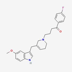 5-methoxy-3-[N-(4-(4-fluoro-phenyl)-4-oxo-butyl)-1,2,5,6-tetrahydro-pyridin-3-ylmethyl]-1H-indole