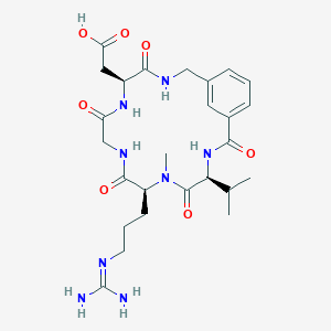 [(5S,11S,14S)-11-(3-Guanidino-propyl)-14-isopropyl-12-methyl-4,7,10,13,16-pentaoxo-3,6,9,12,15-pentaaza-bicyclo[15.3.1]henicosa-1(20),17(21),18-trien-5-yl]-acetic acid