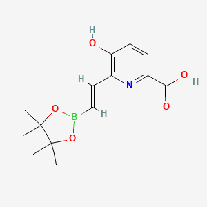 5-hydroxy-6-[(E)-2-(4,4,5,5-tetramethyl-1,3,2-dioxaborolan-2-yl)ethenyl]pyridine-2-carboxylic acid