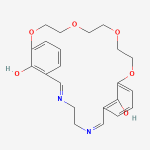 13,16,19,22-Tetraoxa-3,6-diazatricyclo[21.3.1.18,12]octacosa-1(27),2,6,8(28),9,11,23,25-octaene-27,28-diol