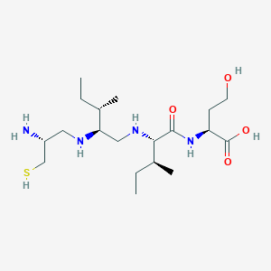 (2S)-2-[[(2S,3S)-2-[[(2S,3S)-2-[[(2R)-2-amino-3-sulfanylpropyl]amino]-3-methylpentyl]amino]-3-methylpentanoyl]amino]-4-hydroxybutanoic acid