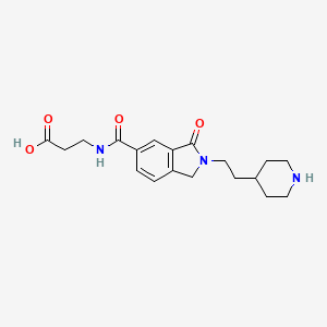 3-{[3-Oxo-2-(2-piperidin-4-yl-ethyl)-2,3-dihydro-1H-isoindole-5-carbonyl]-amino}-propionic acid