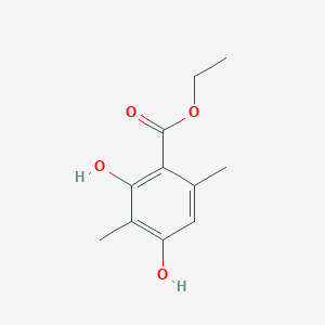 molecular formula C11H14O4 B108379 2,4-二羟基-3,6-二甲基苯甲酸乙酯 CAS No. 31581-32-5