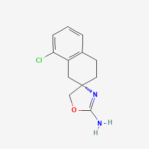 (3S)-5-Chlorospiro[2,4-dihydro-1H-naphthalene-3,4'-5H-1,3-oxazole]-2'-amine