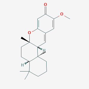 molecular formula C22H30O3 B10838037 (+)-(5S,8S,9R,10S)-20-Methoxypuupehenone 