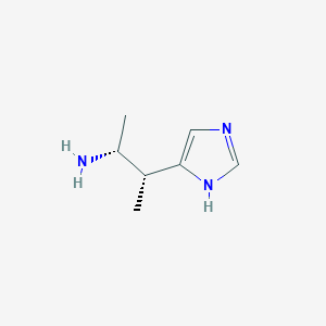 molecular formula C7H13N3 B10838175 (1R,2R)-2-(1H-Imidazol-4-yl)-1-methyl-propylamine 