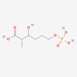 3-Hydroxy-2-methyl-6-phosphonooxyhexanoic acid