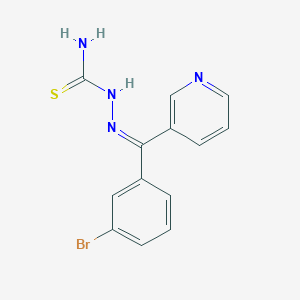 molecular formula C13H11BrN4S B10838240 (3-Bromobenzoylpyridine)thiosemicarbazone 