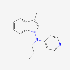 molecular formula C17H19N3 B10838309 (3-Methyl-indol-1-yl)-propyl-pyridin-4-yl-amine 