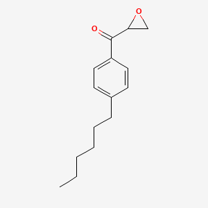 molecular formula C15H20O2 B10838311 (4-Hexylphenyl)(oxiran-2-yl)methanone 